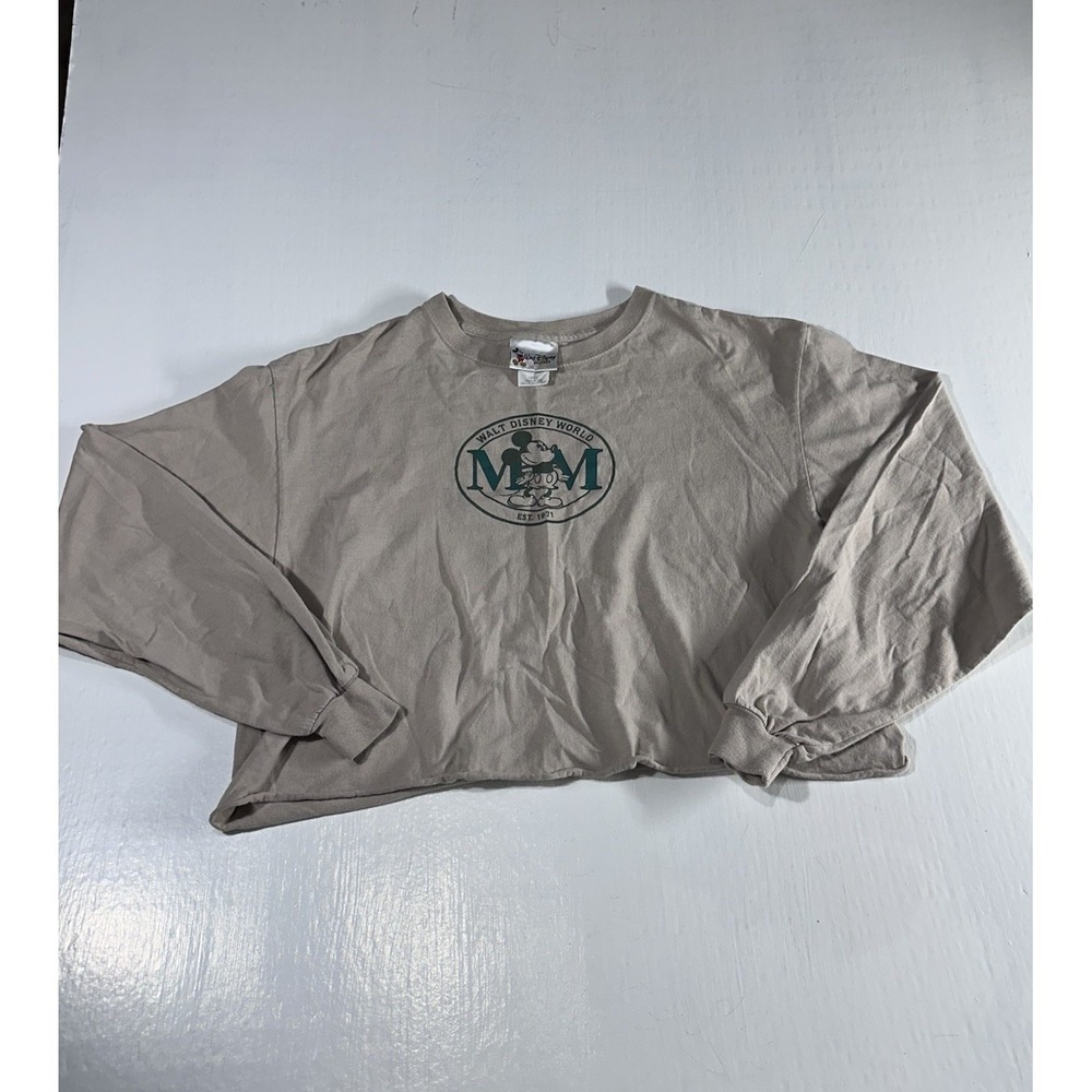 Vintage Mickey Mouse Walt Disney World Long Sleeve T Shirt Small Made In USA 90s